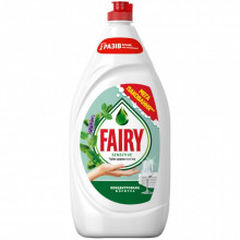 Средство для ручного мытья посуды Fairy Sensitive Чайное дерево и мята 1350 мл (8006530111478) (7600)