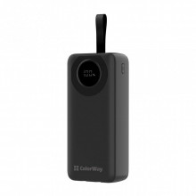 Батарея универсальная ColorWay 30 000 mAh EnergyPlus PD/18W, QC3.0/22.5W, Black (CW-PB300LPB4BK-PDD) (20010)
