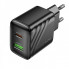 Мережевий зарядний пристрій HOCO CS25A Rico PD20W+QC3.0 charger Black (6942007639781) (20210)