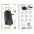 Зовнішній акумулятор BOROFONE BJ57B Graceful 22.5W+PD20W fully compatible power bank with cable(30000mAh) Black (6941991116469) (21210)