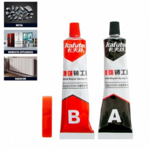 Двухкомпонентный клей для металла Metal Glue Strong Kafuter (22210)