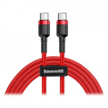 Кабель Baseus Cafule USB Cable Type-C-Type-C 3A 2m Red (CATKLF-H09) (18310)