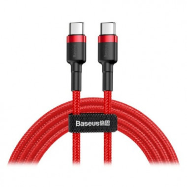 Кабель Baseus Cafule USB Cable Type-C-Type-C 3A 2m Red (CATKLF-H09) (18310)