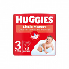 Подгузники Huggies Little Movers 3 (5-9 кг) Mega 78 шт (5029053548760) (7410)