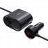 Автомобільний зарядний пристрій Baseus High Efficiency Pro 1-for-2 Car Cigarette Lighter 30W Cosmic Black (C00455300121-00) (8410)