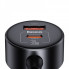 Автомобільний зарядний пристрій Baseus High Efficiency Pro 1-for-2 Car Cigarette Lighter 30W Cosmic Black (C00455300121-00) (8410)
