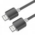 Кабель HOCO US08 HDTV 2.0 male-to-male 4K HD data cable(L=2M) Black (6931474799395) (14710)