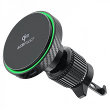 Автотримач для телефона з БЗП ACEFAST D33 Qi2 magnetic wireless charging car holder for air vent Black (6974316280293) (19710)