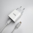 Мережевий зарядний пристрій з кабелем HOCO C76A Pro Majestic single port PD30W charger set (C to iP)(EU) White (6942007616317) (14910)