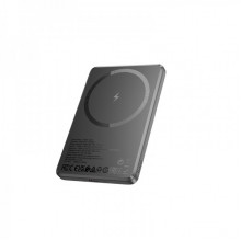 Зовнішній акумулятор HOCO Q26 Joy PD20W magnetic fast charging power bank(5000mAh) metal gray (6942007624039) (19910)