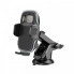 Автотримач для телефона HOCO H15 Fair push-type car holder(center console) Black (6931474798633) (20120)