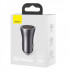 Автомобільний зарядний пристрій Baseus Golden Contactor Max Dual Fast Charger Car Charger U+U 60W Dark Gray (CGJM000013) (8620)