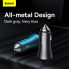 Автомобільний зарядний пристрій Baseus Golden Contactor Max Dual Fast Charger Car Charger U+U 60W Dark Gray (CGJM000013) (8620)