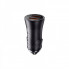 Автомобільний зарядний пристрій Baseus Golden Contactor Max Dual Fast Charger Car Charger U+U 60W Dark Gray (CGJM000013) (8620)