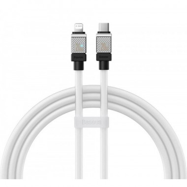 Кабель Baseus CoolPlay Series Fast Charging Cable Type-C to iP 20W 2m White (CAKW000102) (14720)
