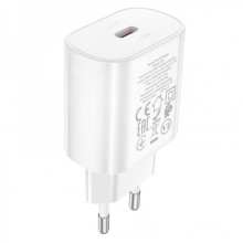 Мережевий зарядний пристрій HOCO N22 Jetta PD25W charger White (6931474760067) (14820)