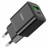 Мережевий зарядний пристрій HOCO N28 Founder PD20W+QC3.0 charger Black (6931474783509) (14920)