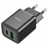Мережевий зарядний пристрій HOCO N28 Founder PD20W+QC3.0 charger Black (6931474783509) (14920)