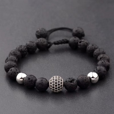 Браслет мужской из натурального камня SFERA SILVER (2471659658)