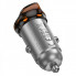 Автомобільний зарядний пристрій HOCO NZ16A Rigorous 43W dual port PD25W+QC3.0 car charger Metal Grey (6942007644747) (20230)