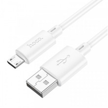 Кабель HOCO X88 Gratified charging data cable for Micro White (6931474783332) (21230)