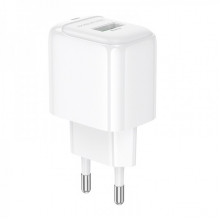 Мережевий зарядний пристрій BOROFONE BAS42A Potential single-port QC3.0 charger(EU) White (6941991113789) (17430)