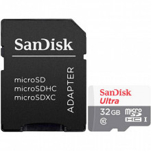Карта памяти SanDisk 32GB microSD class 10 Ultra Light (SDSQUNR-032G-GN3MA) (430)