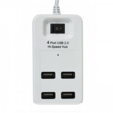 USB Хаб на 4 порта USB 2.0 P-1601 Белый (10530)