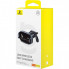 Автотримач для телефона з БЗП Baseus LightChaser Series Triple-Coil Wireless Charging Electric Car Mount Cluster Black (C40355901111-00) (14730)