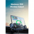 Автотримач для телефона з БЗП Baseus LightChaser Series Triple-Coil Wireless Charging Electric Car Mount Cluster Black (C40355901111-00) (14730)