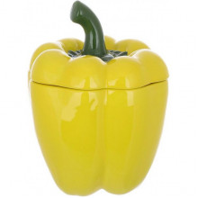 Банка керамічна "Pepper" 1200мл, для сипучих продуктів, жовтий перець (2730)