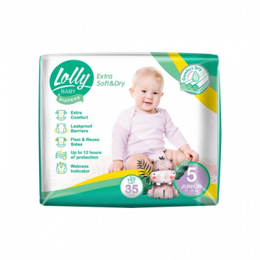 Подгузники Lolly Soft Junior 5 11-25 кг 35 шт (4820174981273) (7730)