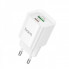 Мережевий зарядний пристрій HOCO C147A Charm PD20W+QC3.0 charger (EU) White (6942007630276) (19830)