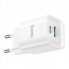 Мережевий зарядний пристрій HOCO C147A Charm PD20W+QC3.0 charger (EU) White (6942007630276) (19830)