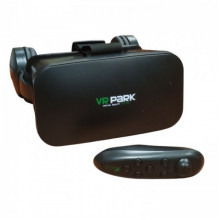 Очки шлем виртуальной реальности VR BOX VRPARK 6769 с наушниками и пультом дистанционного управления черные (20830)