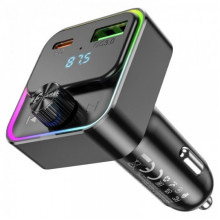 Автомобильный FM-трансмиттер модулятор Bluetooth MP3 HOCO E81 Fantasy 30w, PD/QC, USB-C/ 1xUSB-A (20930)