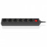 Сетевой фильтр питания REAL-EL RS-6 Protect M 1.8m, black (EL122300032) (16140)