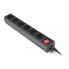 Сетевой фильтр питания REAL-EL RS-6 Protect M 1.8m, black (EL122300032) (16140)