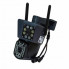Уличная WIFI камера видеонаблюдения 9MP, 3 объектива C360 home, поворотная три линзы (22140)
