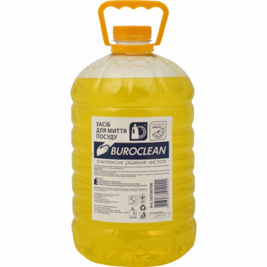 Средство для ручного мытья посуды Buroclean ECO лимон 5 л (4823078912244) (7340)