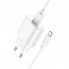 Мережевий зарядний пристрій HOCO C109A(10.5W) Fighter single port charger set(Micro) White (6942007656603) (540)