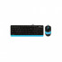 Комплект A4Tech F1010 Blue (4711421943161) (21740)