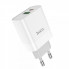 Мережевий зарядний пристрій HOCO C80A Rapido PD20W+QC3.0 charger(EU) White (6931474740519) (19840)