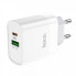 Мережевий зарядний пристрій HOCO C80A Rapido PD20W+QC3.0 charger(EU) White (6931474740519) (19840)