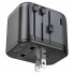 Мережевий зарядний пристрій BOROFONE BAC12 Leader 3-port(1C2A) universal conversion charger Black (6941991117152) (18940)