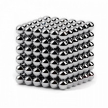 Неокуб Neocube 216 шариков 5мм в металлическом боксе серебристый (14150)
