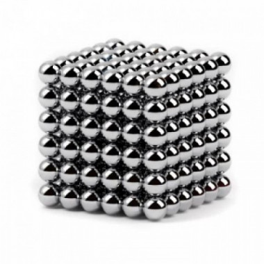 Неокуб Neocube 216 шариков 5мм в металлическом боксе серебристый (14150)