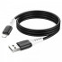 Кабель HOCO X82 USB to iP 2.4A, 1m, silicone, silicone connectors, Black (6931474768537) (20150)