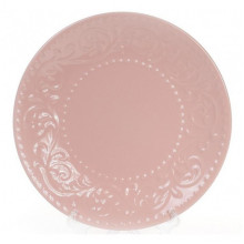 Набір 6 десертних тарілок Leeds Ceramics Ø21.5см, кам'яна кераміка (рожеві) (4250)