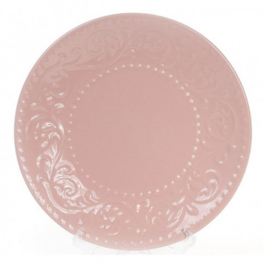 Набір 6 десертних тарілок Leeds Ceramics Ø21.5см, кам'яна кераміка (рожеві) (4250)
